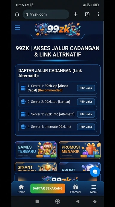 Halaman Resmi Link Alternatif 99zk untuk Pengguna Android