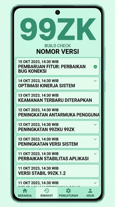 Riwayat Versi 99zk untuk Pengguna Android