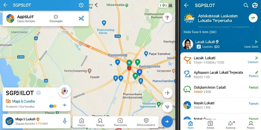 Antarmuka aplikasai SGPSLOT dengan fitur lacak lokasi yang jelas.