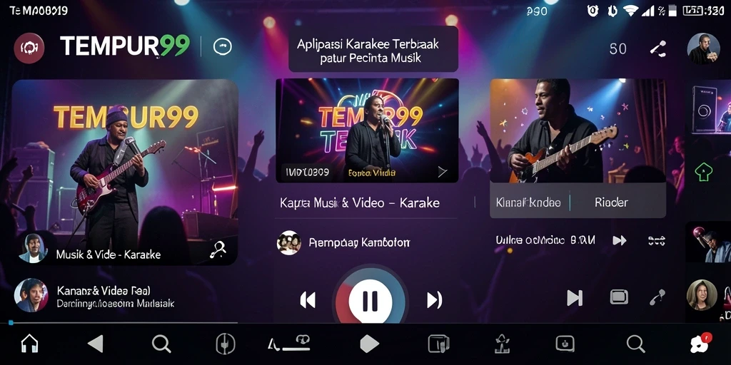Tampilan antarmuka aplikasi TEMPUR99 yang menarik dan mudah digunakan.