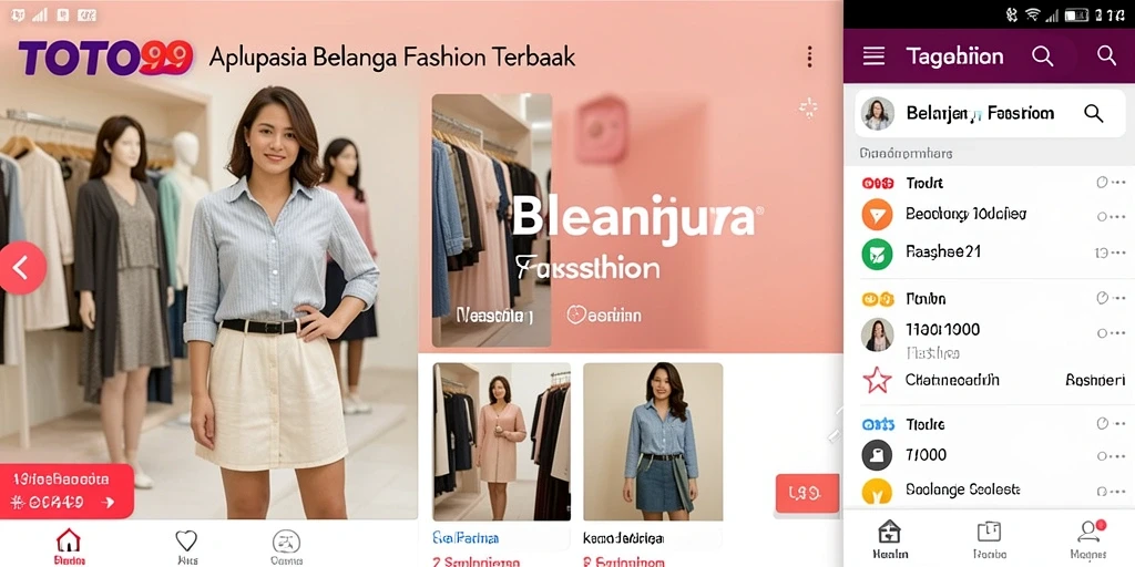 Antarmuka aplikasinya sederhana dan mudah digunakan untuk belanja fashion.